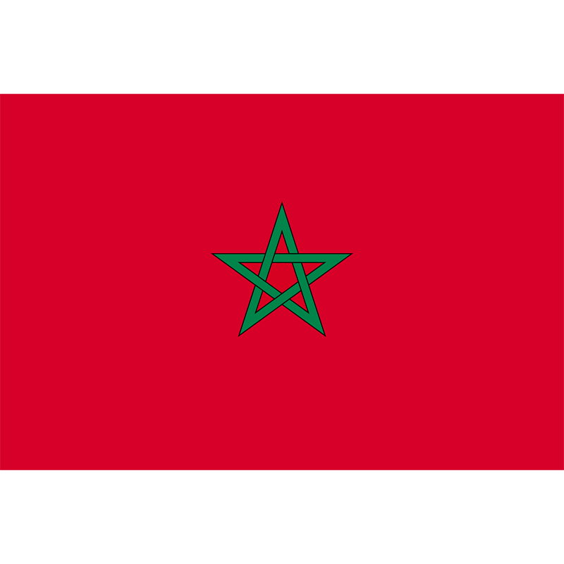 モロッコの国旗 | 地図に使えるフリー素材.jp